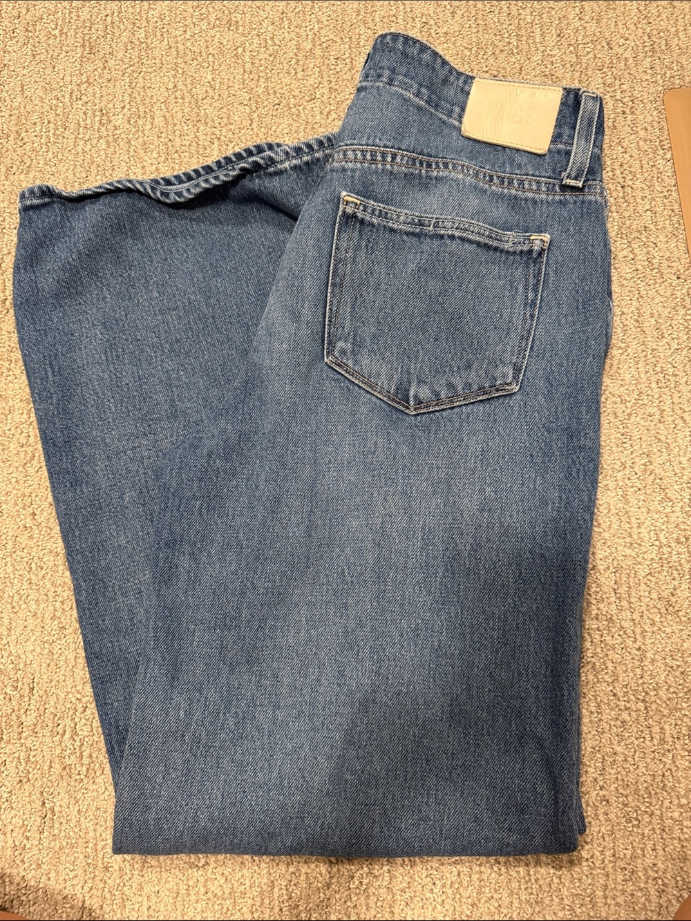 PAIGE Straight-Leg Women’s  Denim Jeans in Medium Blue
